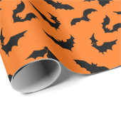 Bat Silhouettes Pattern Cadeaupapier (Rol Hoek)