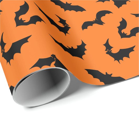Bat Silhouettes Pattern Cadeaupapier (Rol Hoek)