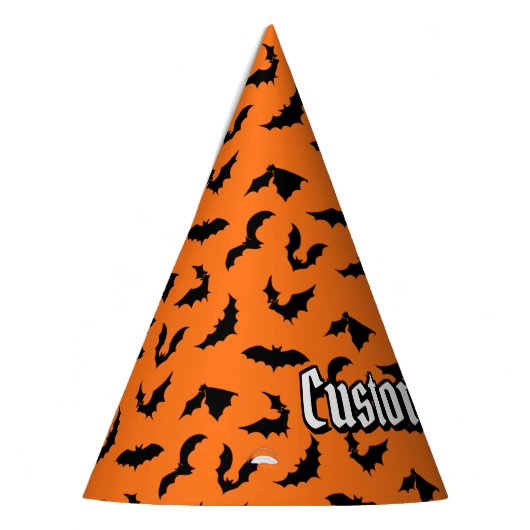 Bat Silhouettes Pattern Feesthoedjes (Links)