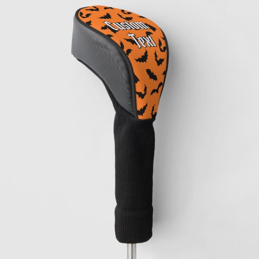 Bat Silhouettes Pattern Golf Head Hoesje Golfheadcover (Schuin)