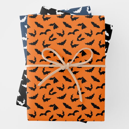 Bat Silhouettes Pattern Inpakpapier Vel (In situ)