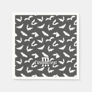 Bat Silhouettes Pattern Napkins Servet
