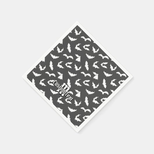 Bat Silhouettes Pattern Napkins Servet (Hoek)