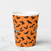 Bat Silhouettes Pattern Papieren Bekers (Rechts)