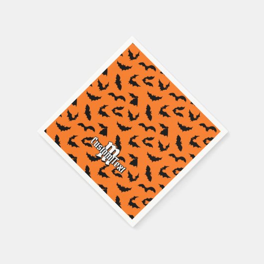 Bat Silhouettes Pattern Servet (Hoek)