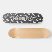 Bat Silhouettes Pattern Skateboard (Horizontaal)