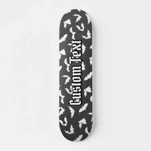 Bat Silhouettes Pattern Skateboard (Voorkant)