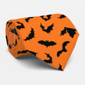 Bat Silhouettes Pattern Stropdas (Opgerold)