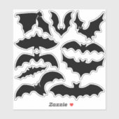 Bat Silhouettes Sticker Set (Vel)