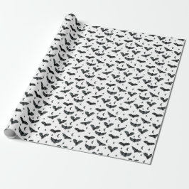 bat silhouettes wrapping paper cadeaupapier