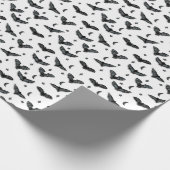 bat silhouettes wrapping paper cadeaupapier (Hoek)