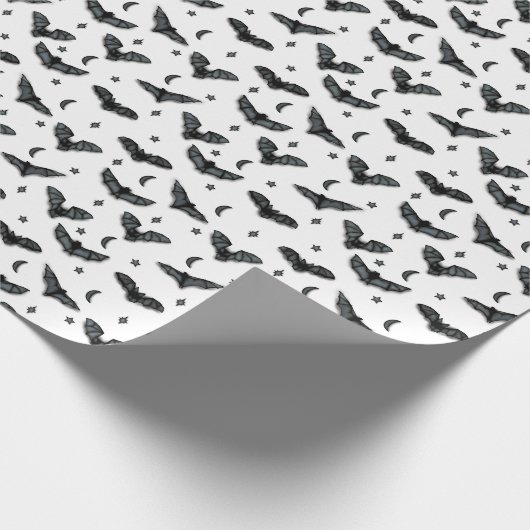 bat silhouettes wrapping paper cadeaupapier (Hoek)