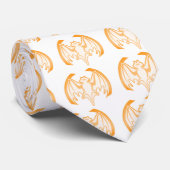 Bat Sinaasappel Inv Het MUSEUM Zazzle Gifts Stropdas (Opgerold)