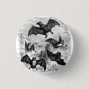 Bat Sketch Ronde Button 3,2 Cm