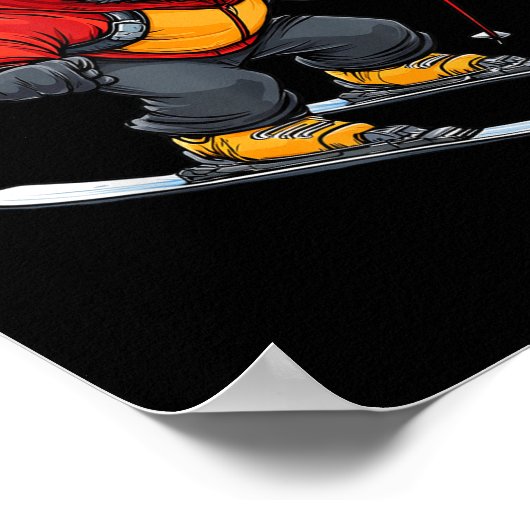 Bat Skier  Poster (Hoek)