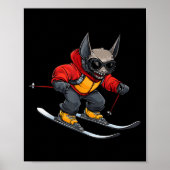 Bat Skier  Poster (Voorkant)