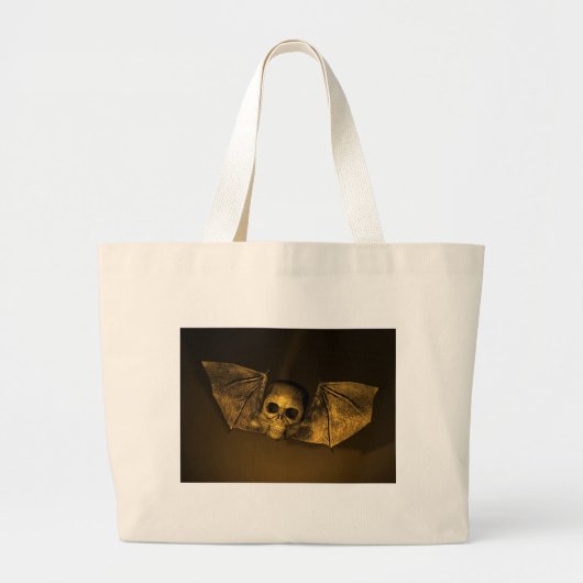 Bat Skull Grote Tote Bag (Voorkant)