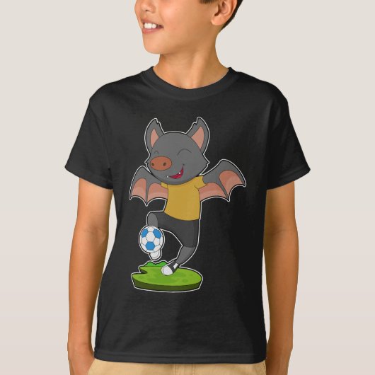 Bat Soccer speler Voetbal T-shirt (Voorkant)