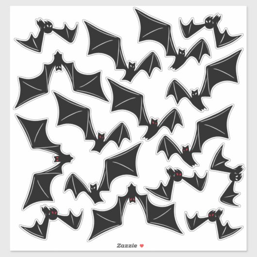 Bat Sticker Vinyl Sticker Set (Vel)
