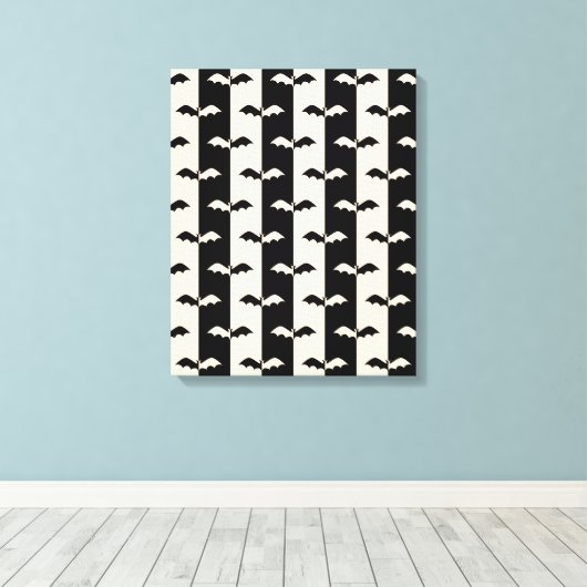 Bat Stripes Canvas Afdruk (Insitu (Houten vloer))