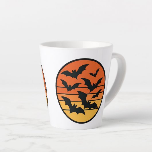 Bat Sunset Latte Mok (Rechterhoek)