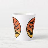 Bat Sunset Latte Mok (Voorkant)