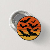 Bat Sunset Ronde Button 3,2 Cm (Voorkant /achterkant)