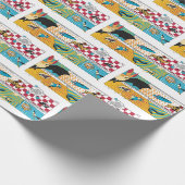 Bat Superheld Wrapping Paper Cadeaupapier (Hoek)