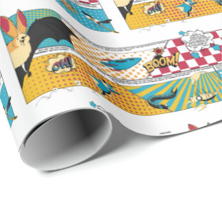 Bat Superheld Wrapping Paper Cadeaupapier