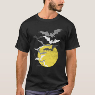Bat Swarm op Full Moon T-shirt