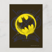 Bat Symbol over Justice League Briefkaart (Voorkant)