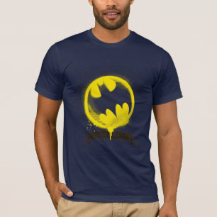 Bat Symbol over Justice League T-shirt