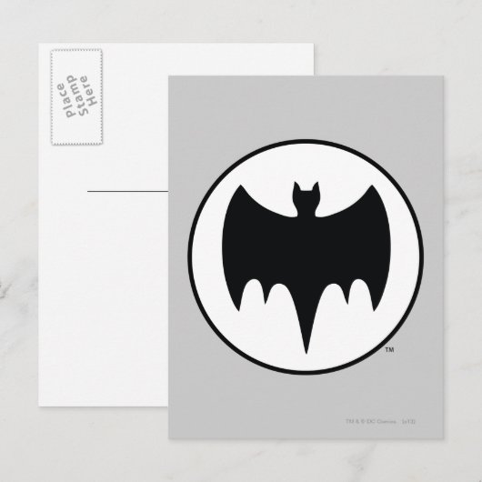  bat-symbool briefkaart (Voorkant / Achterkant)