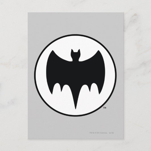 bat-symbool briefkaart (Voorkant)