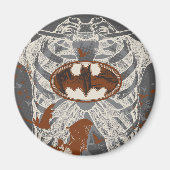 Bat Symbool Ribcage  Collage Magneet (Voorkant)
