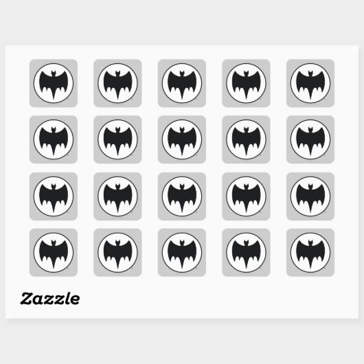  bat-symbool vierkante sticker (Vel)