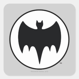  bat-symbool vierkante sticker