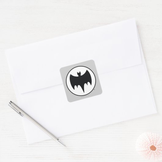  bat-symbool vierkante sticker (Envelop)