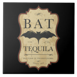 Bat Tequila  Halloween Label Tegeltje