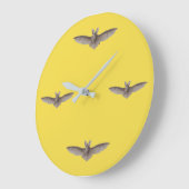 Bat Time Yellow Harvest Moon Grote Klok (Hoek)