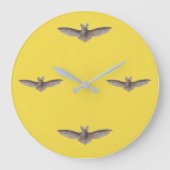 Bat Time Yellow Harvest Moon Grote Klok (Voorkant)