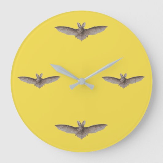  Bat Time Yellow Harvest Moon Grote Klok (Voorkant)