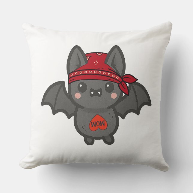 Bat to the Bone Pillow Kussen (Voorkant)