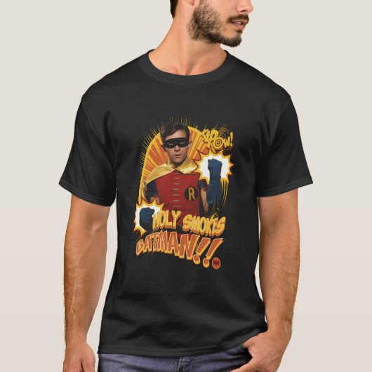 Bat TV Show Holy Smokes Bat Robin Portrait T-shirt (Voorkant)