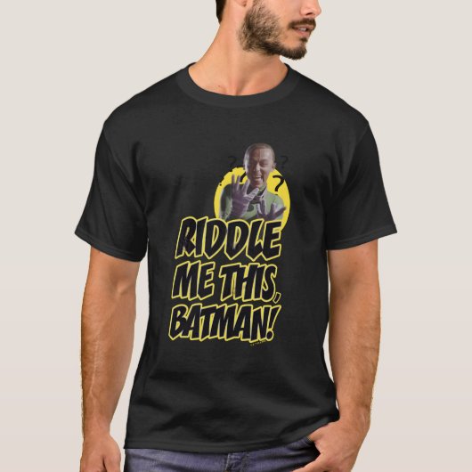 Bat TV Show Riddle Me Deze Bat Riddler T-shirt (Voorkant)