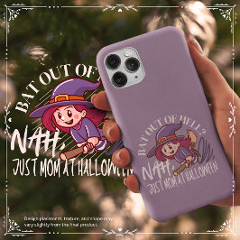 Bat uit de hel? Nee, gewoon mama op Halloween iPhone 15 Case