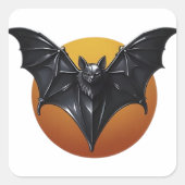 Bat Vierkante Sticker (Voorkant)