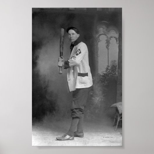 Bat voor honkbalspeler poster (Voorkant)