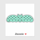 Bat-vormige band van de munt sticker (Vel)