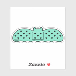 Bat-vormige band van de munt sticker